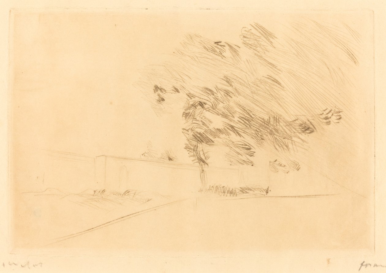 In the Park at Versailles (first plate) by Jean Louis Forain