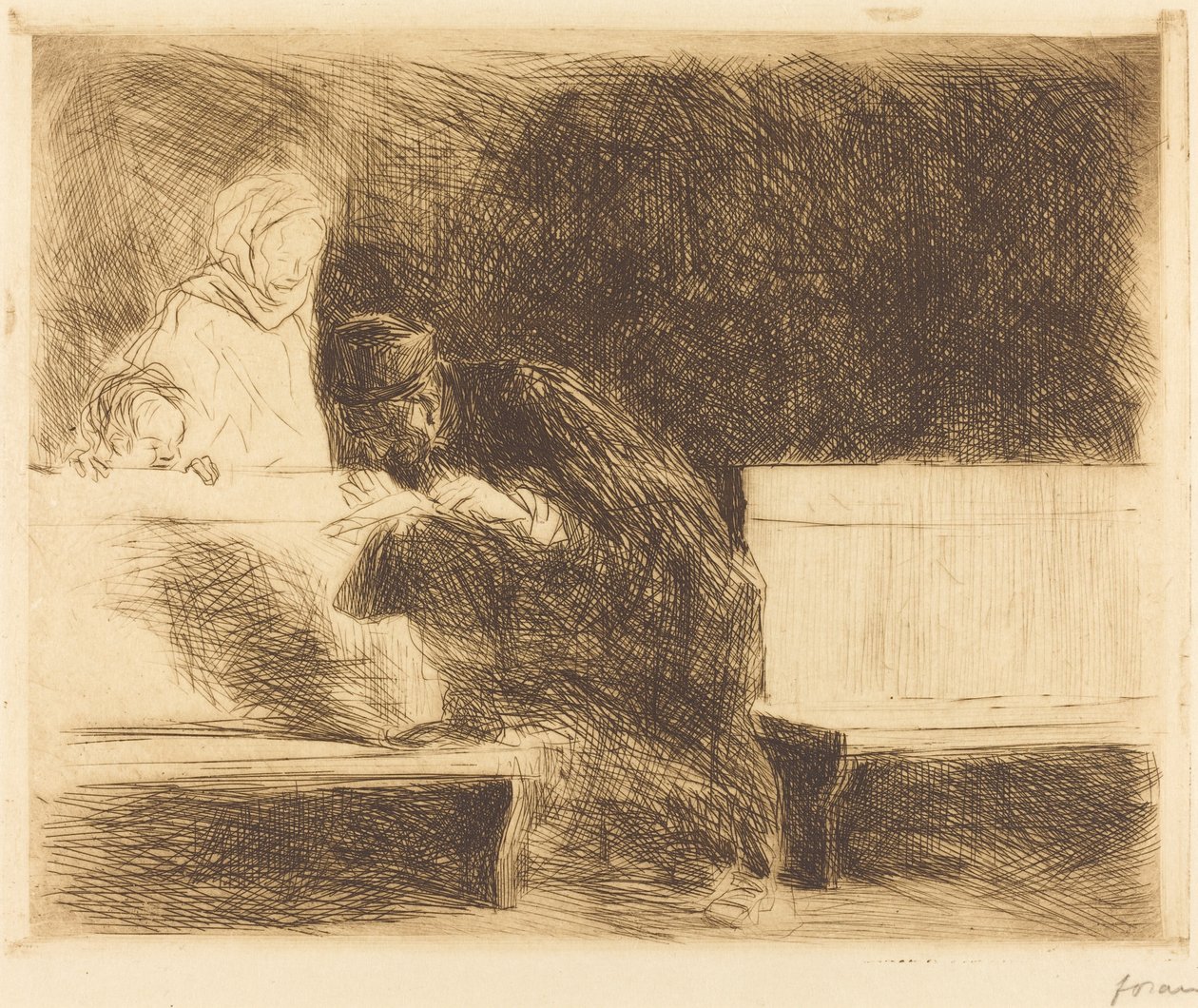 Lawyer Going through a Brief by Jean Louis Forain