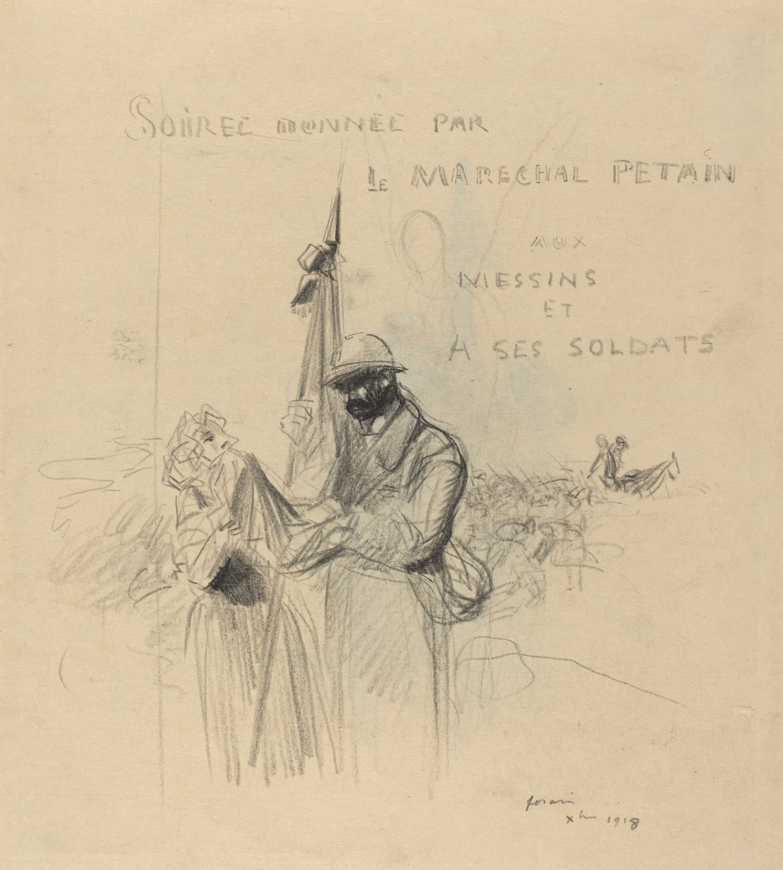 The Kiss of the Flag by Jean Louis Forain