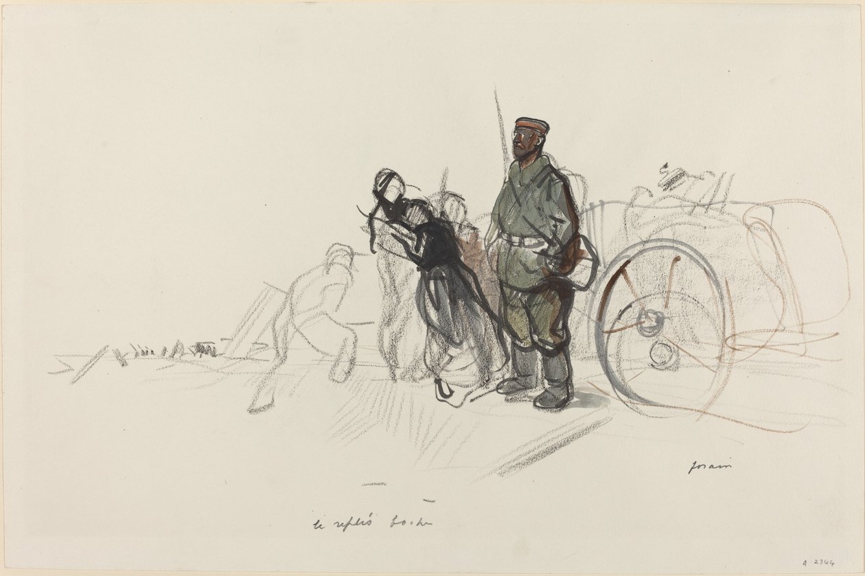 The Boche Retreat by Jean Louis Forain