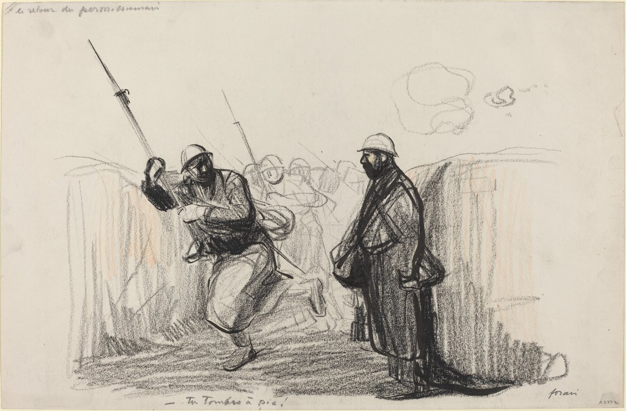 The Return of the Soldier - You Fall to the Ground! by Jean Louis Forain
