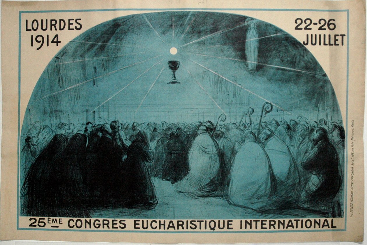 Lourdes, 1914, 25th International Eucharistic Congress by Jean Louis Forain