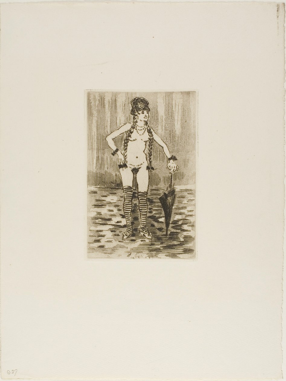 Rejected Frontispiece for Marthe by Jean Louis Forain