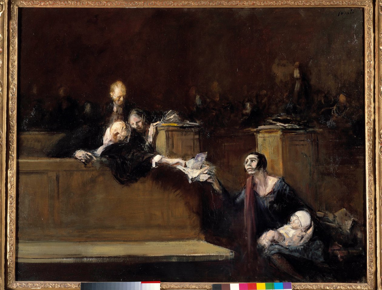 Scene de tribunal. Painting by Jean Louis Forain (1852-1931) 20th century. Paris, Musee du Louvre by Jean Louis Forain