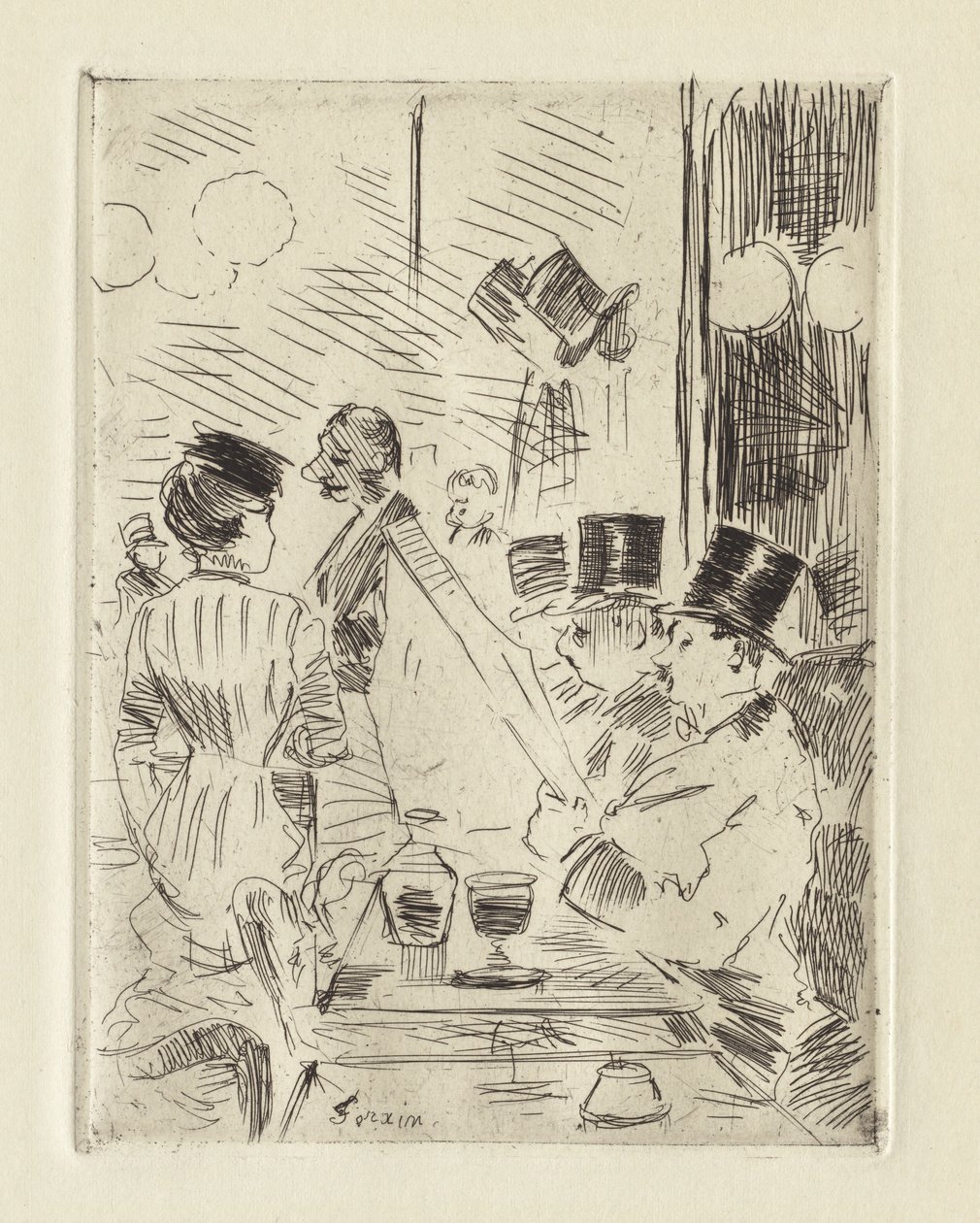 The Café of the New Athens by Jean Louis Forain