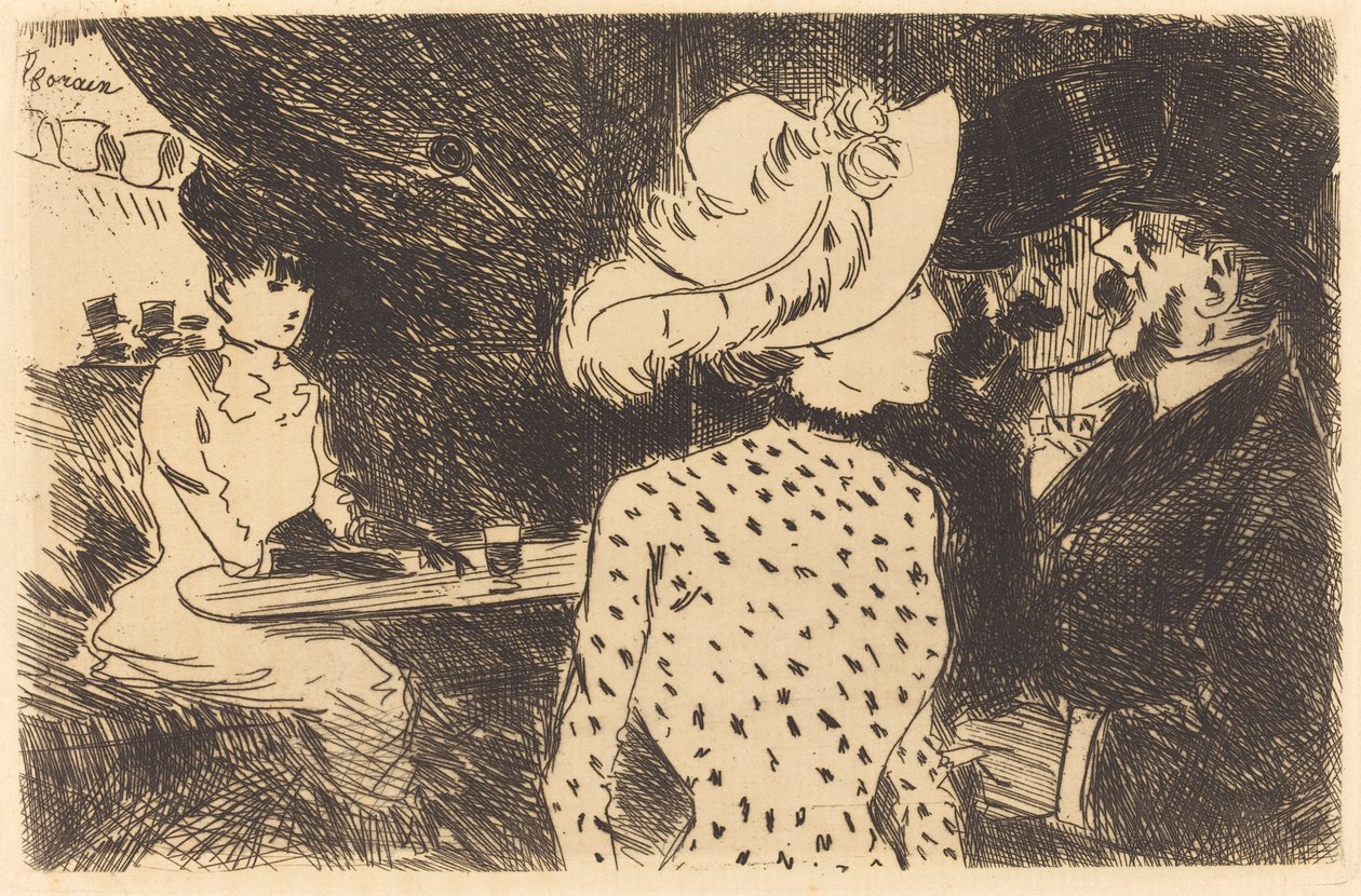 The Folies Bergere (refused plate, second plate) by Jean Louis Forain