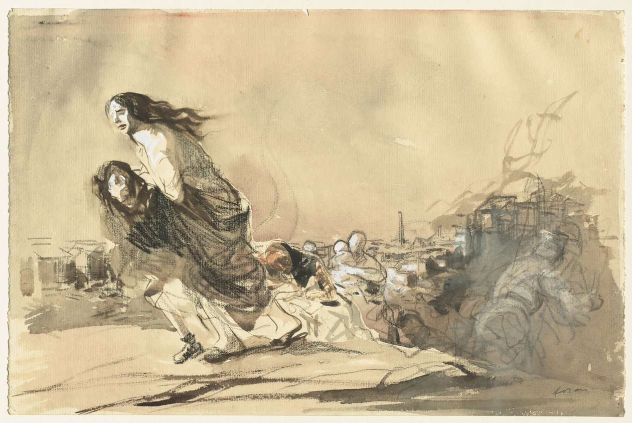 The German troops received the formal order to spare private property by Jean Louis Forain