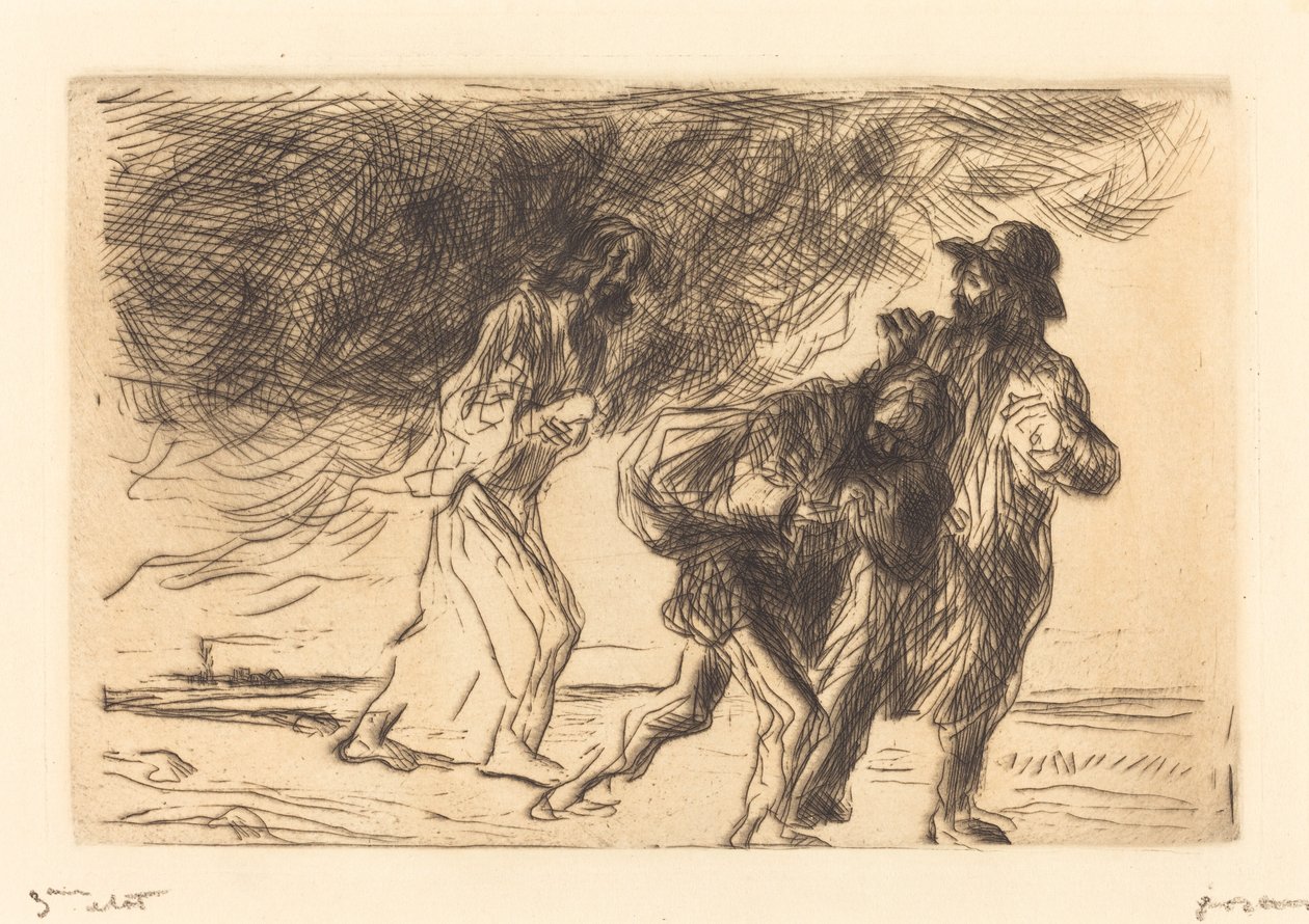 The Road to Emmaus (first plate) by Jean Louis Forain