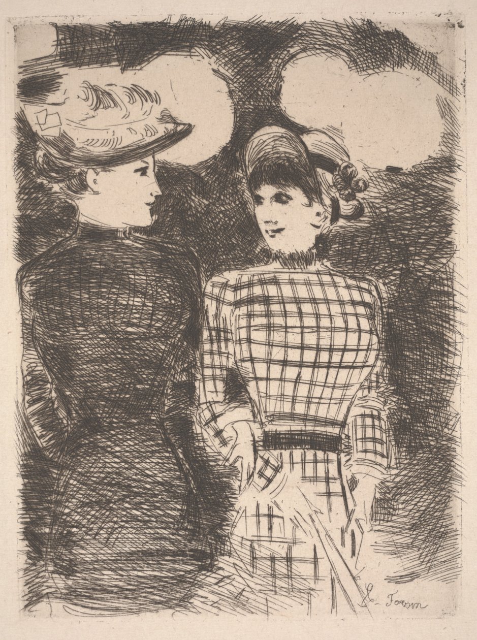 Two Women by Jean Louis Forain