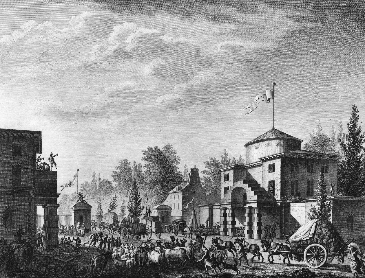 French Revolution: Free entry of the barrier of Paris on May 1 by Jean Louis II (after) Prieur