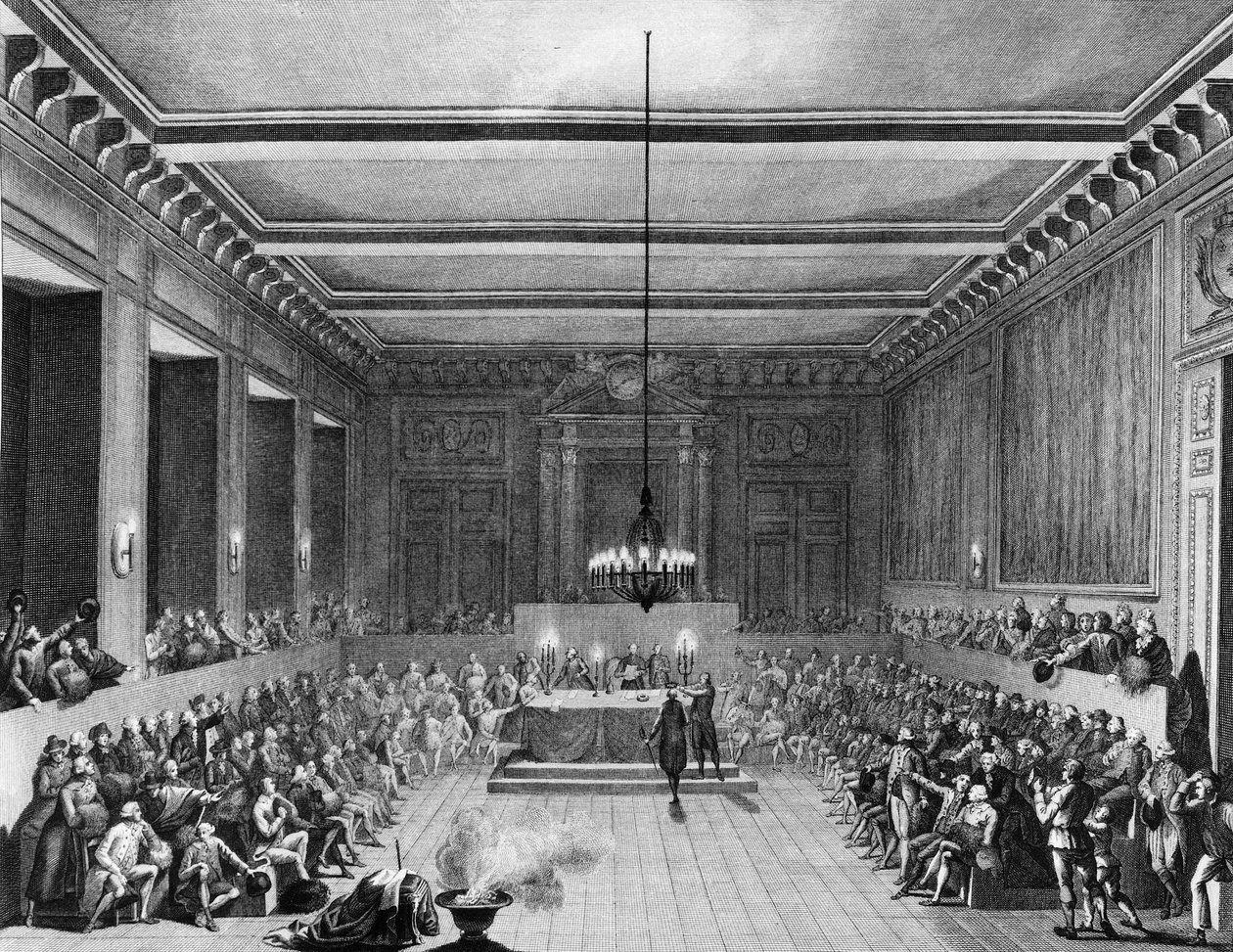 French Revolution: The Commune of Paris Declared an English Citizen Christopher John Williams Nesham by Jean Louis II (after) Prieur