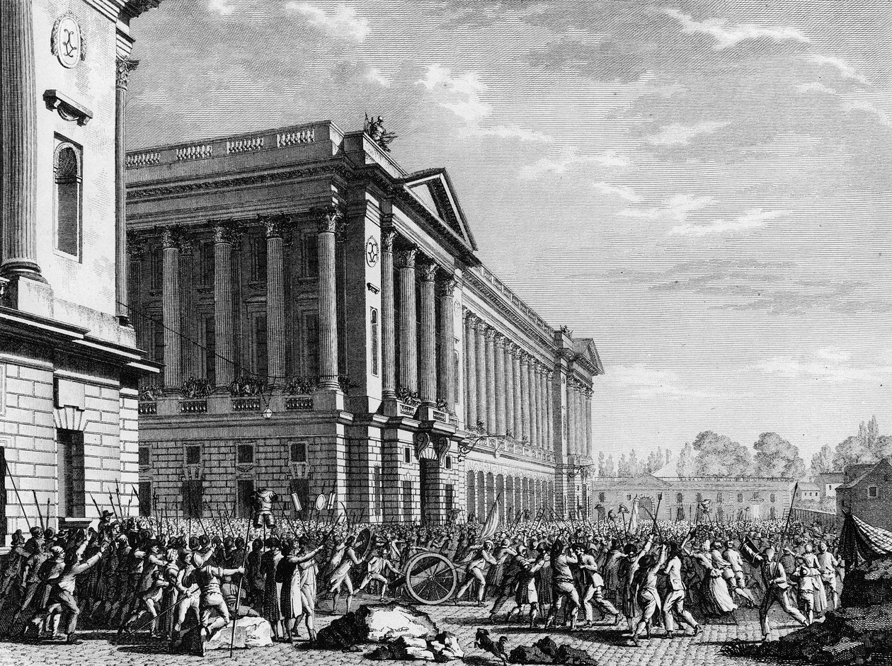 French Revolution: The Looting of Weapons at the Furniture Guard by Jean Louis II (after) Prieur