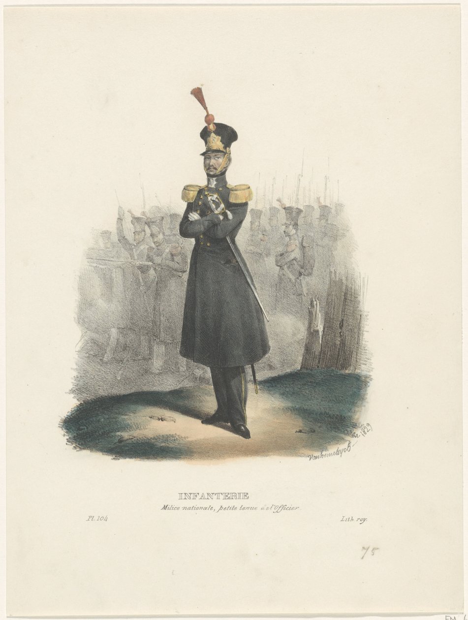 Officer of the National Militia, 1829 by Jean Louis Van Hemelryck