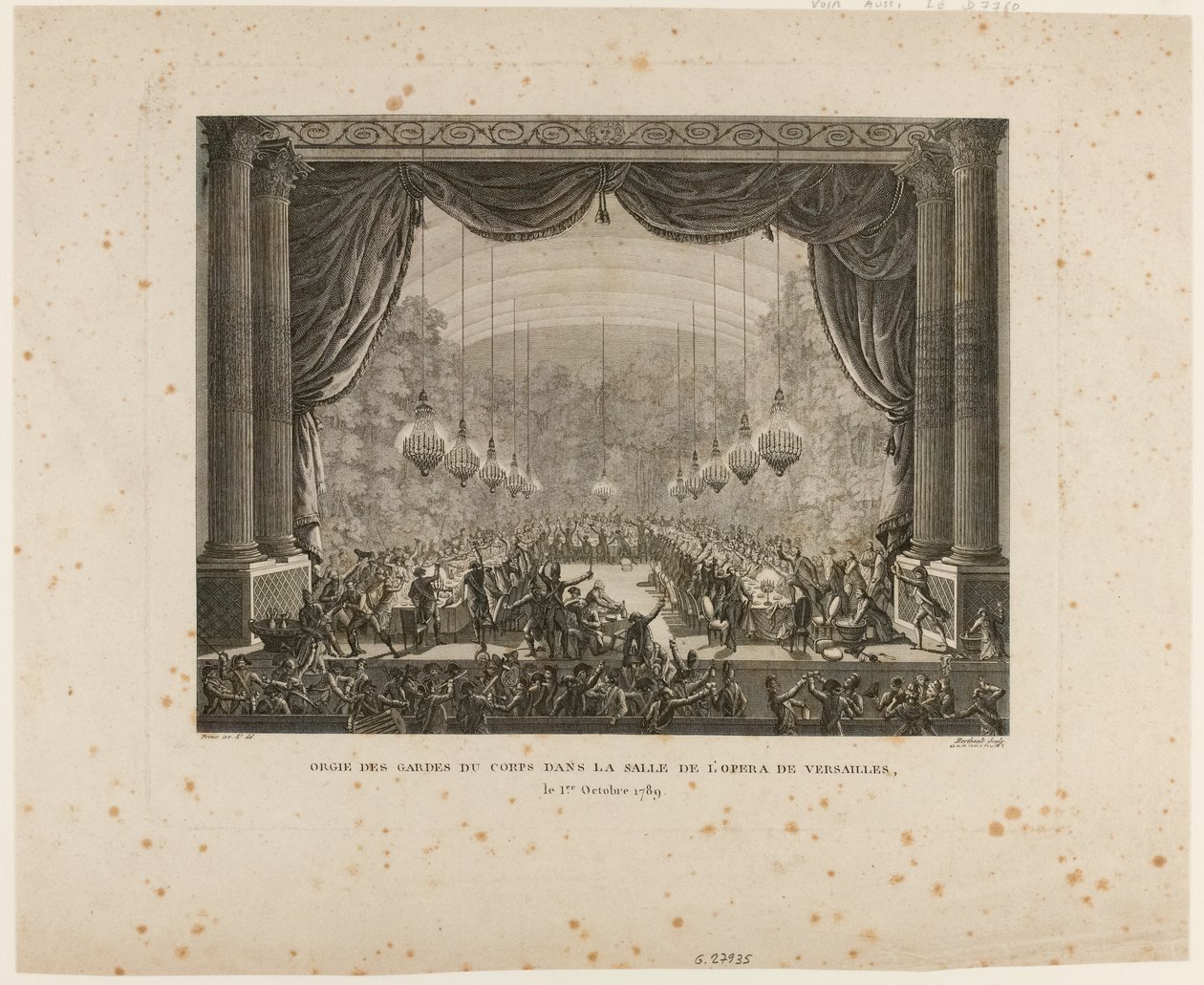 Feast of the Bodyguards, Flanders Regiments, Montmorency Dragoons and National Guards of Versailles by Jean Louis the Younger Prieur