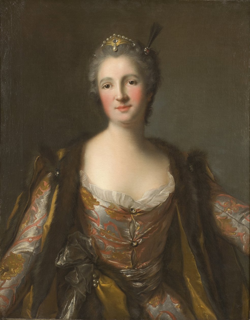 Marquise de Broglie (1718-1777), née Freiin von Besenval von Brunstatt, as Sultana by Jean Marc Nattier
