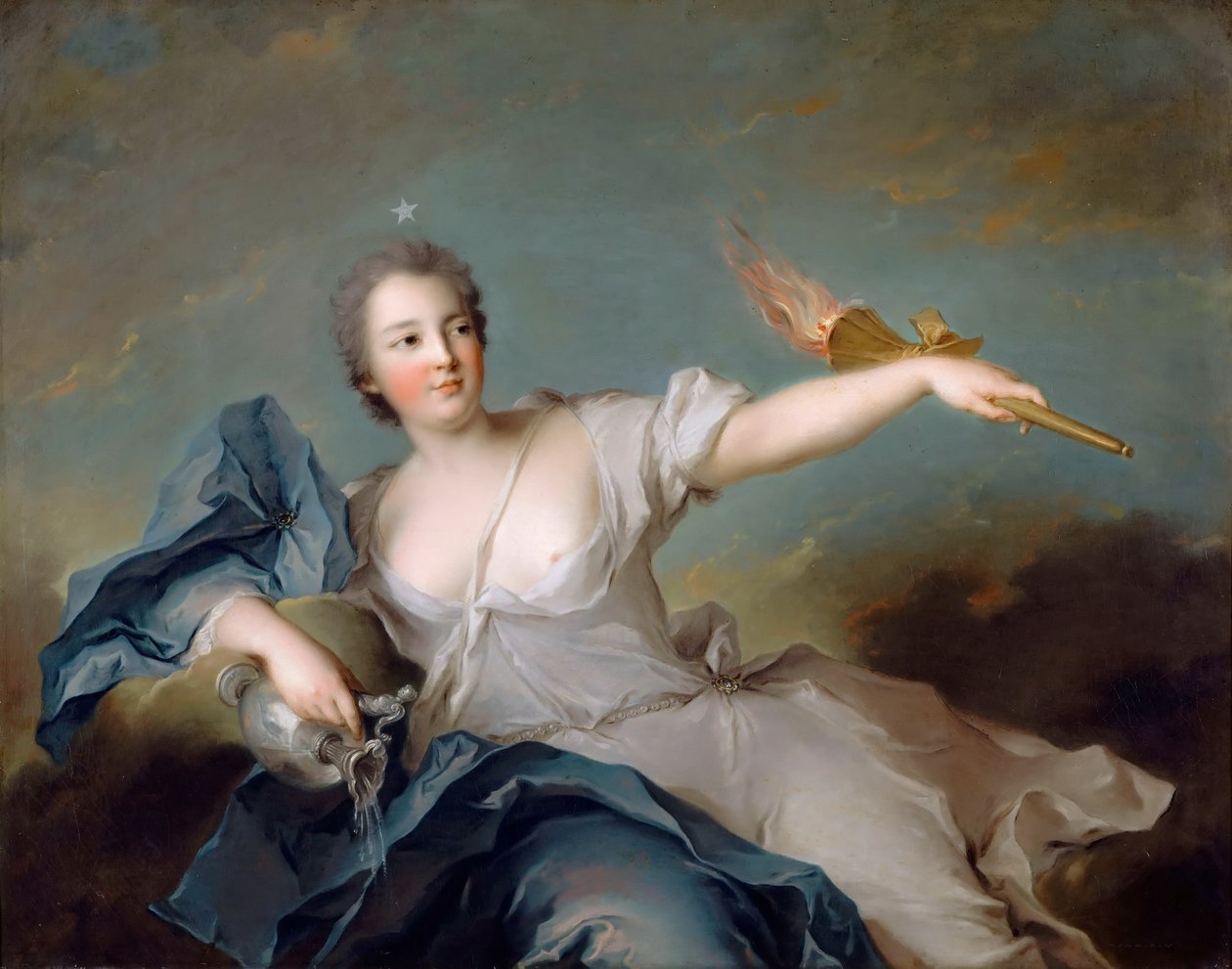Marie-Anne de Nesle, Marquise de La Tournelle, Duchesse de Châteauroux by Jean Marc Nattier