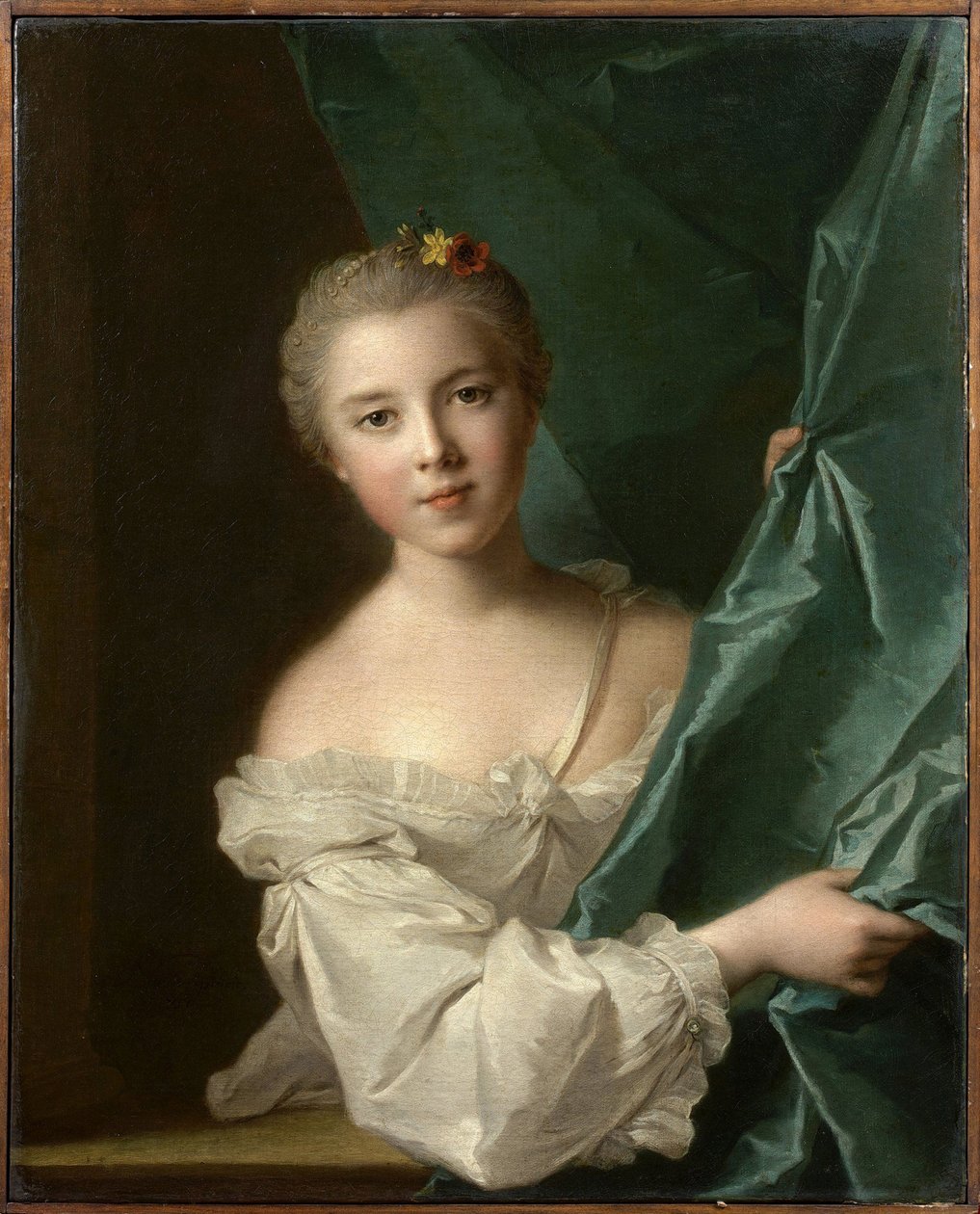 Portrait of Eleonore Louise de Berville, Marquise de Hallay-Coetquen by Jean Marc Nattier
