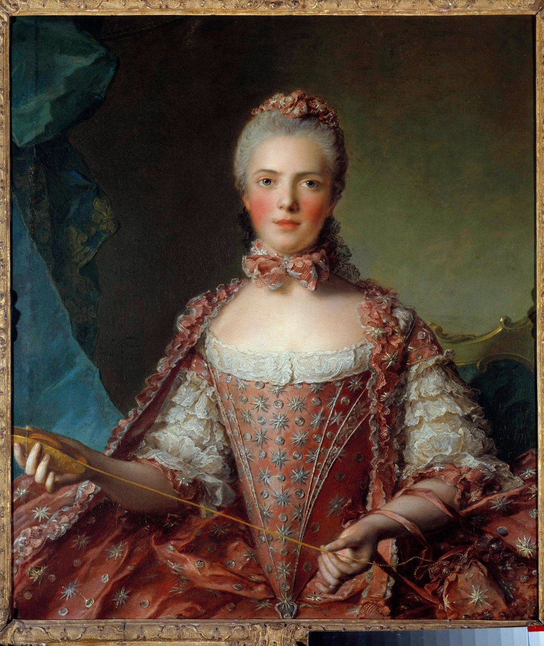 Portrait of Madame Adelaide of France Making Knots by Jean Marc Nattier