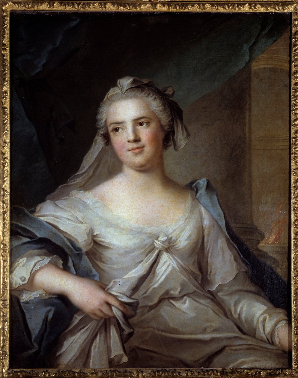 Portrait of Madame Henriette of France (1727-1752) Daughter of Louis XV, in Vestal. Painting by Jean Marc Nattier (1685-1766) by Jean Marc Nattier