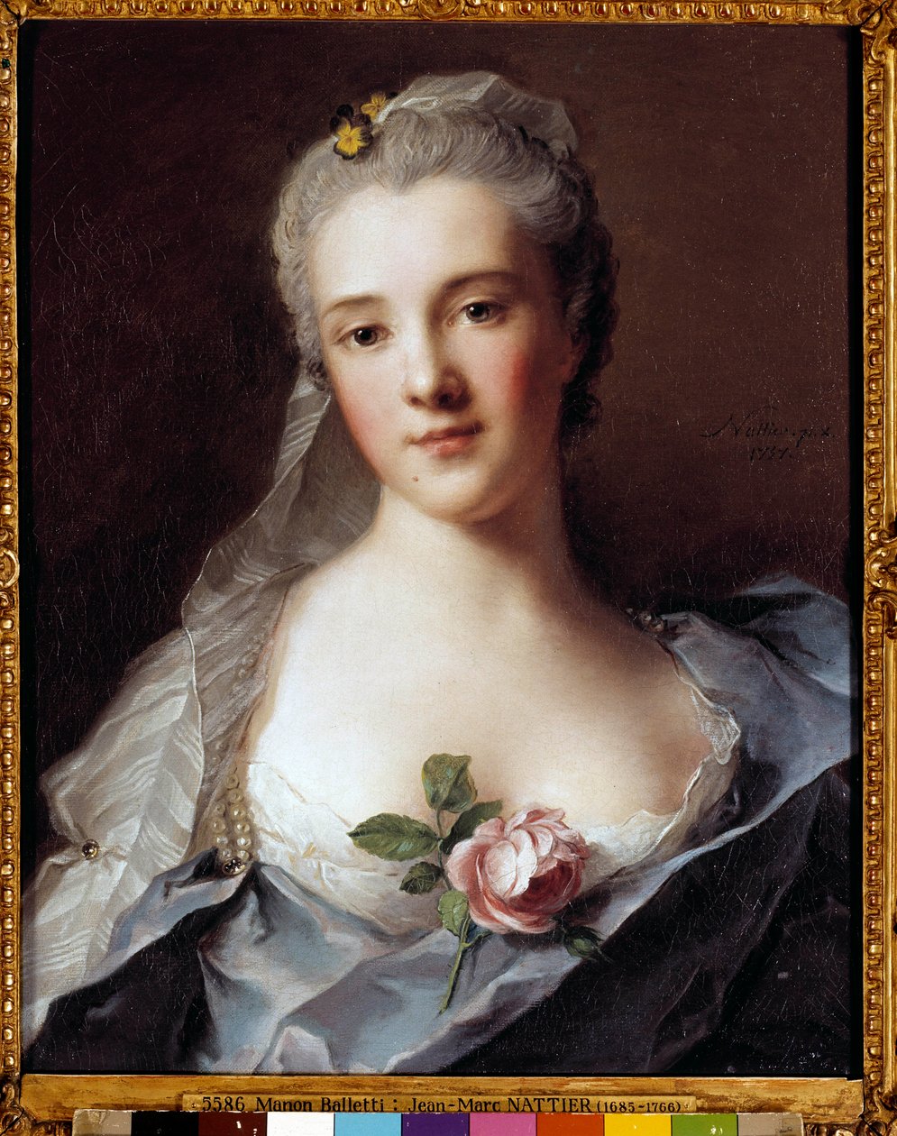 Portrait of Manon Balletti, wife of architect Jean Francois Blondel by Jean Marc Nattier