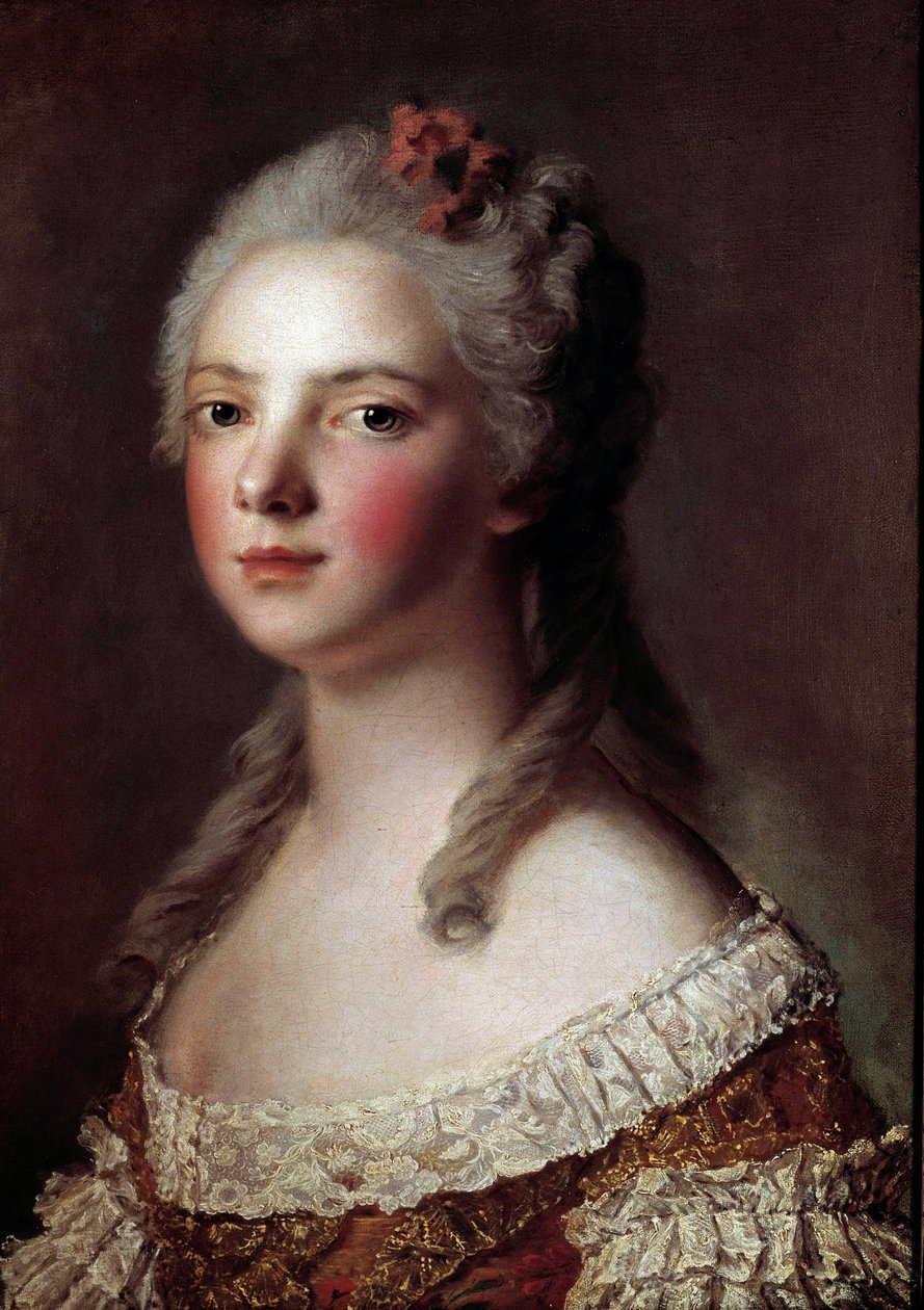 Portrait of Marie Adelaide of France called Madame Adelaide, daughter of Louis XV by Jean Marc Nattier