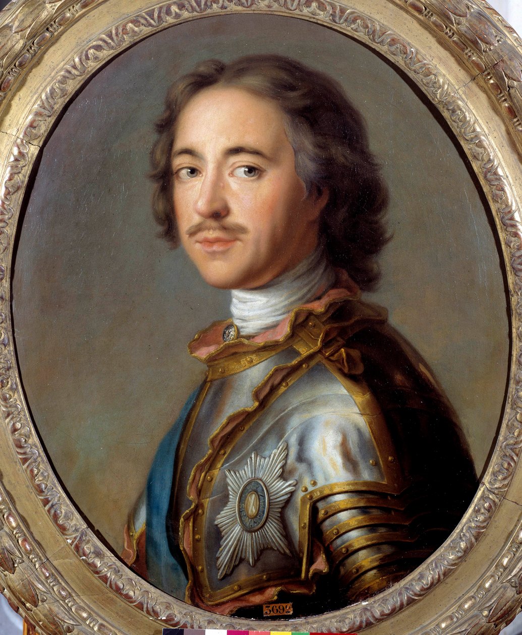 Portrait of Peter I The Great (1672-1725) tsar of Russia (detail) by Jean Marc Nattier