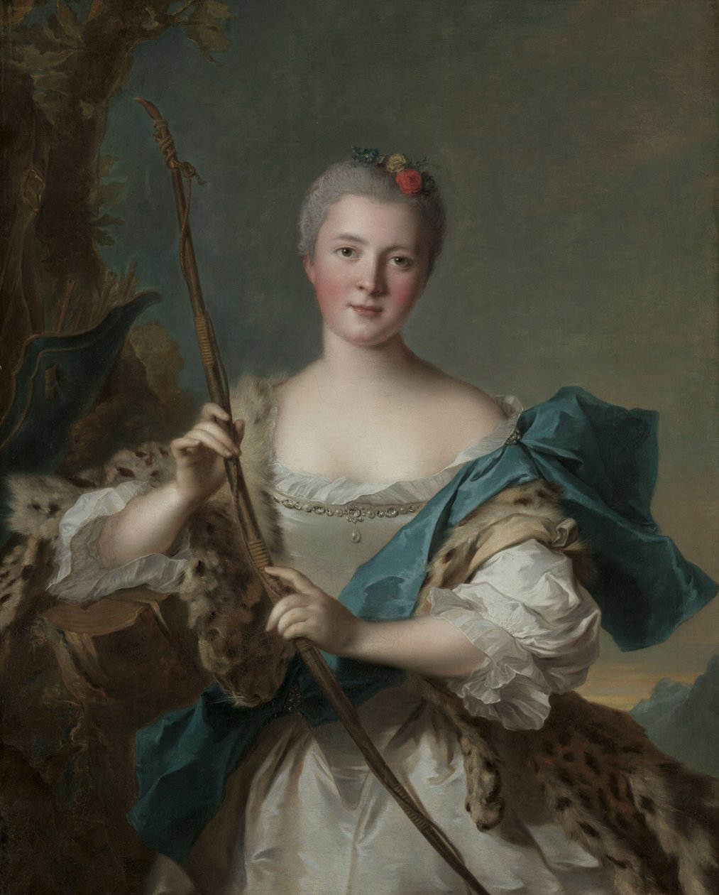 Portrait of a Woman as Diana by Jean Marc Nattier