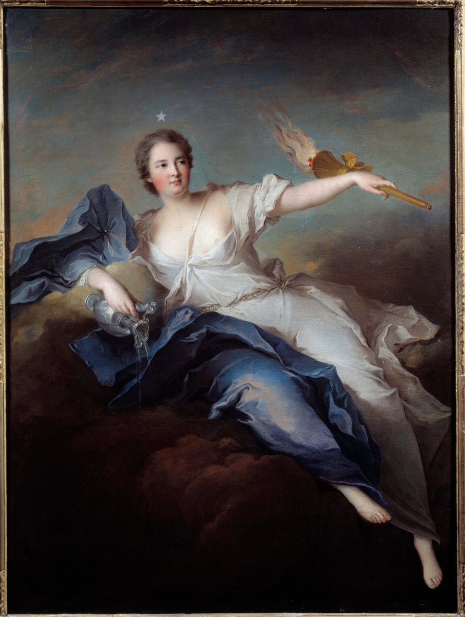 Portrait of the Duchess of Chateauroux in Aurora (Marie Anne de Mailly Nesle) by Jean Marc Nattier