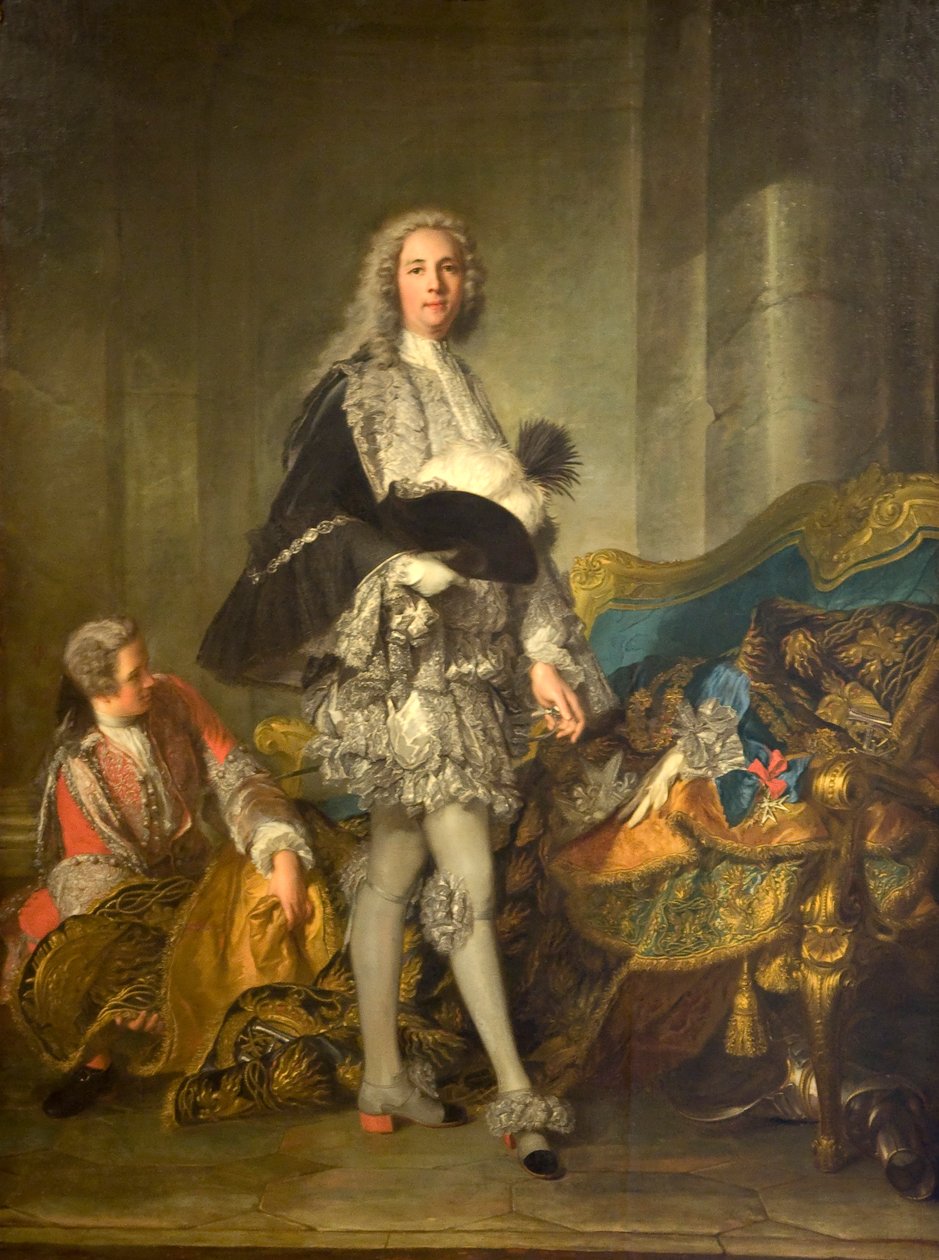 Portrait of Duke Richelieu, Marshal of France (1696-1788) by Jean Marc Nattier