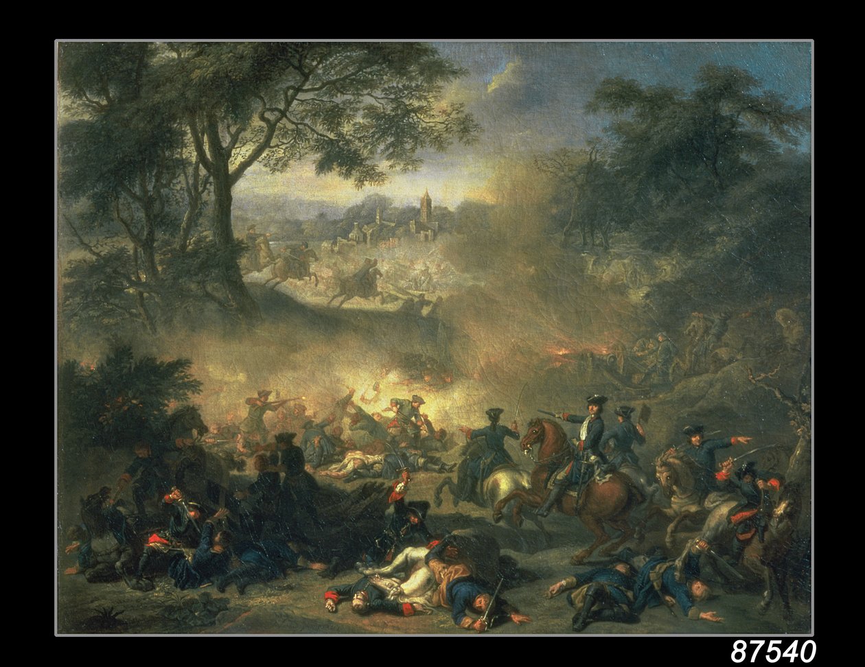 The Battle of Poltava in 1709 by Jean Marc Nattier