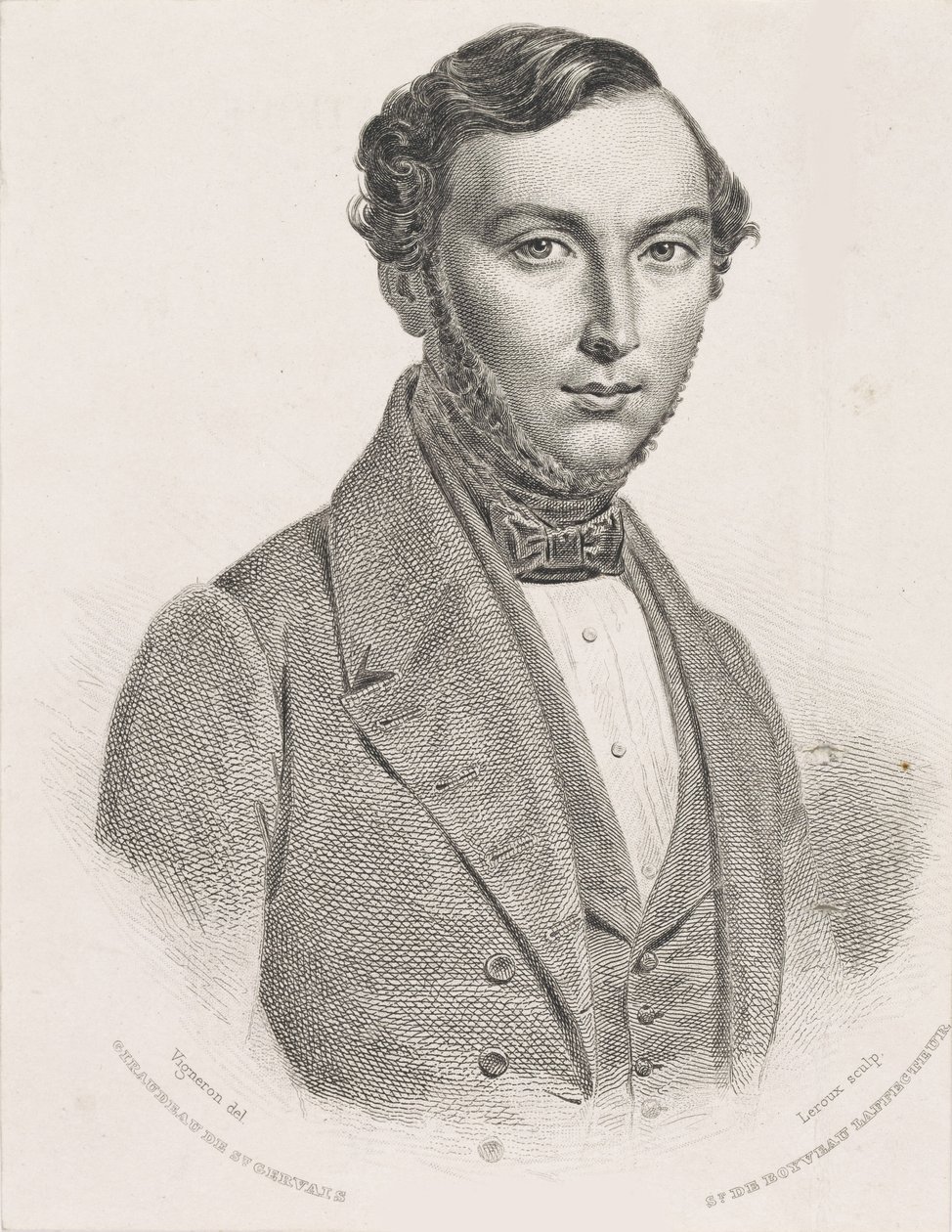 Portrait of Jean Giraudeau, 1839-1840 by Jean Marie Leroux