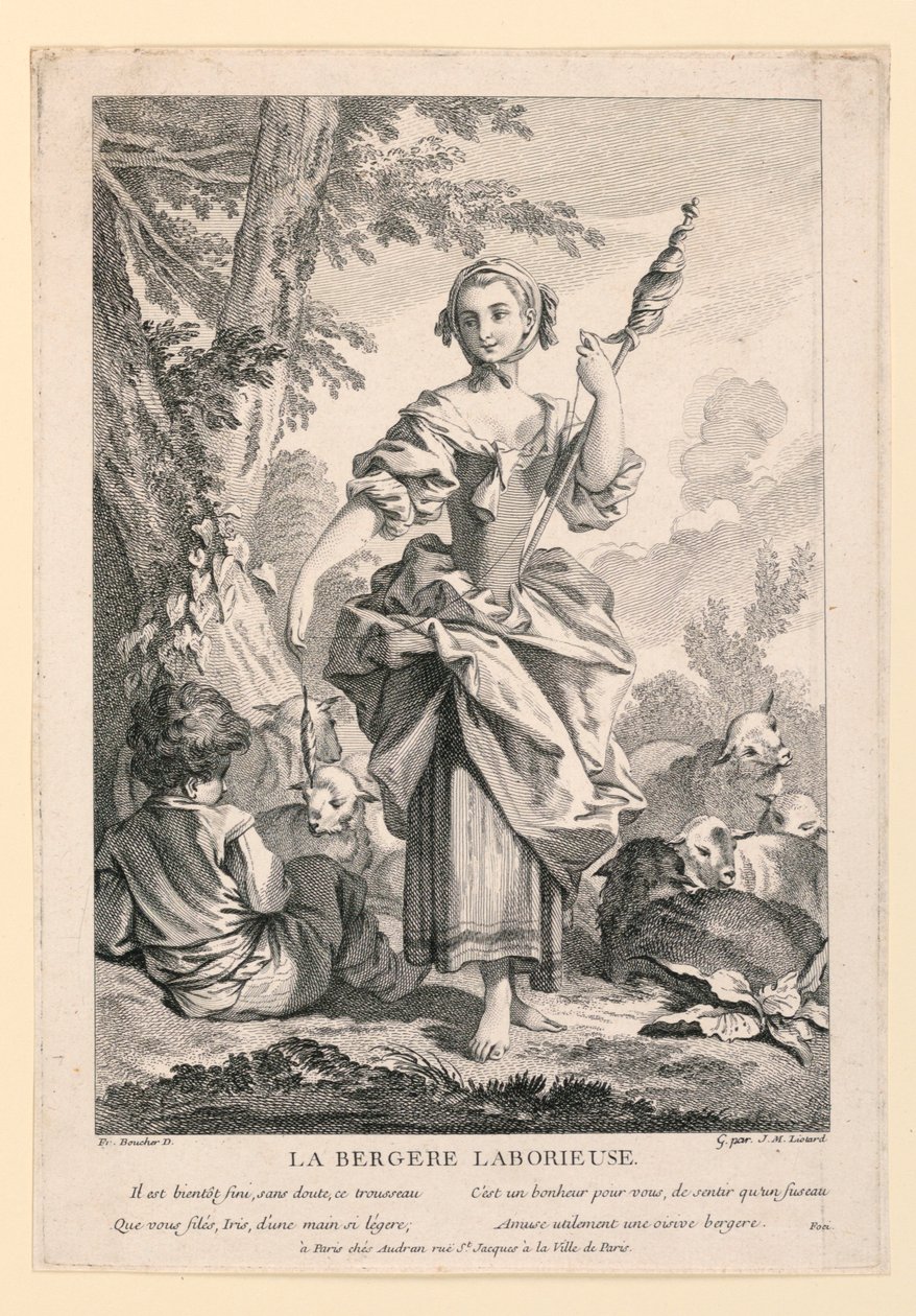 The Industrious Shepherdess by Jean Michel Liotard