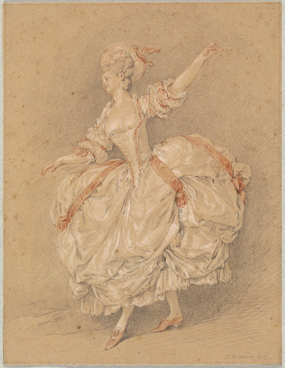 A Dancer by Jean Michel Moreau
