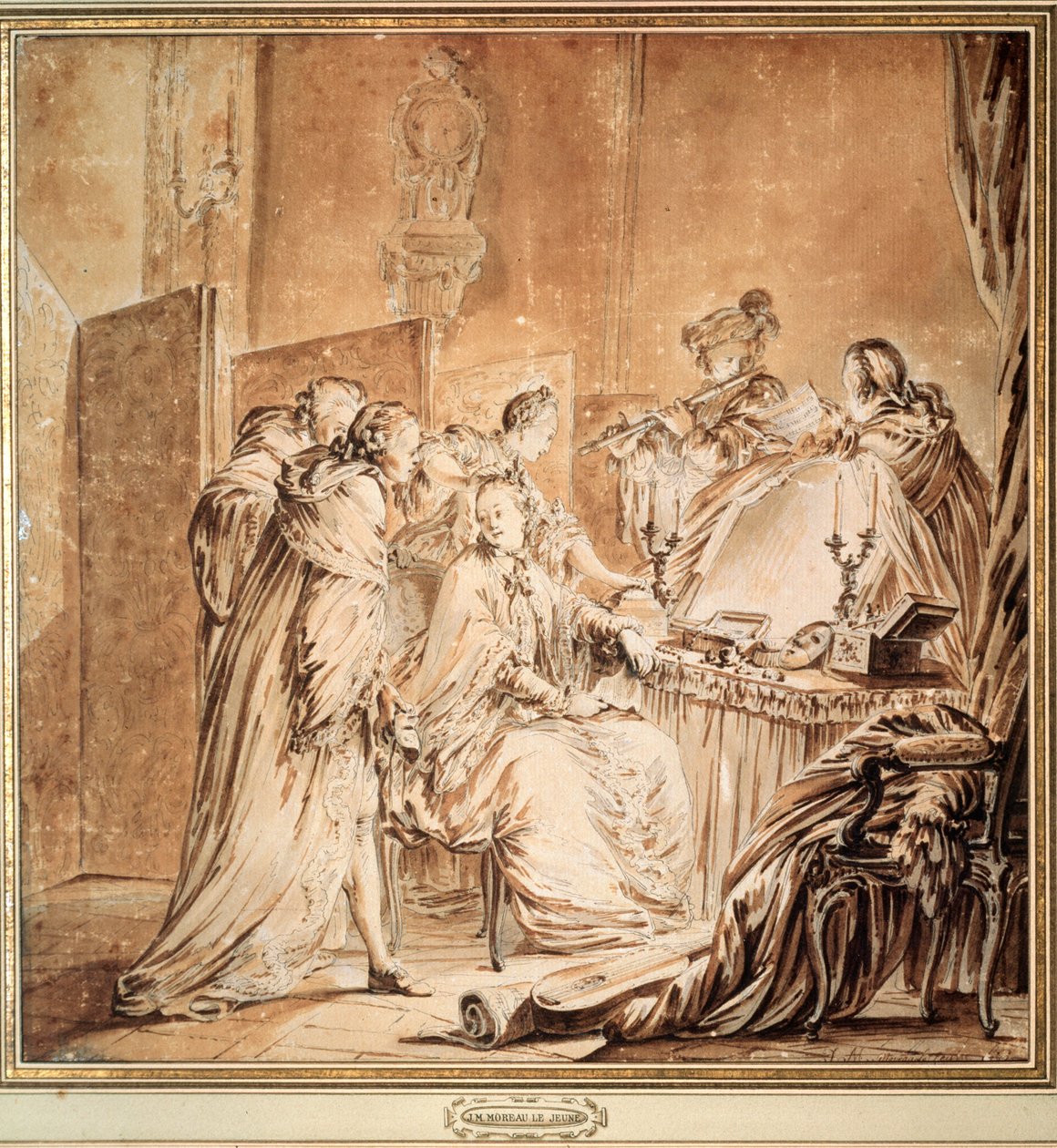 Before the Fancy Dress Ball by Jean Michel the Younger Moreau