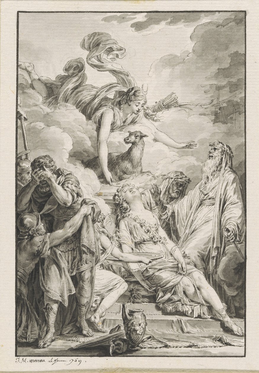The Sacrifice of Iphigenia by Jean Michel Moreau