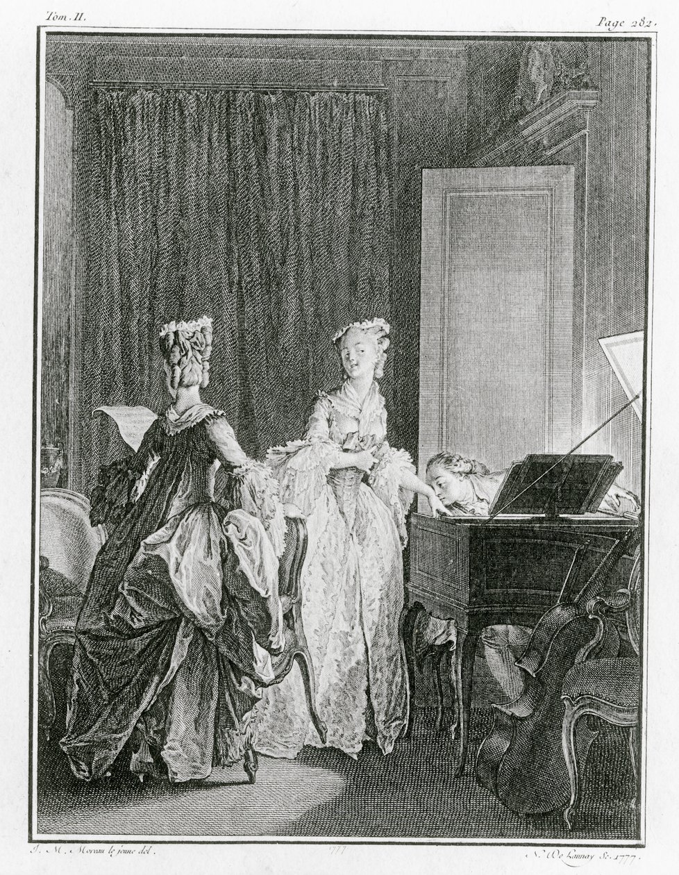 The Harpsichord, Illustration from 
