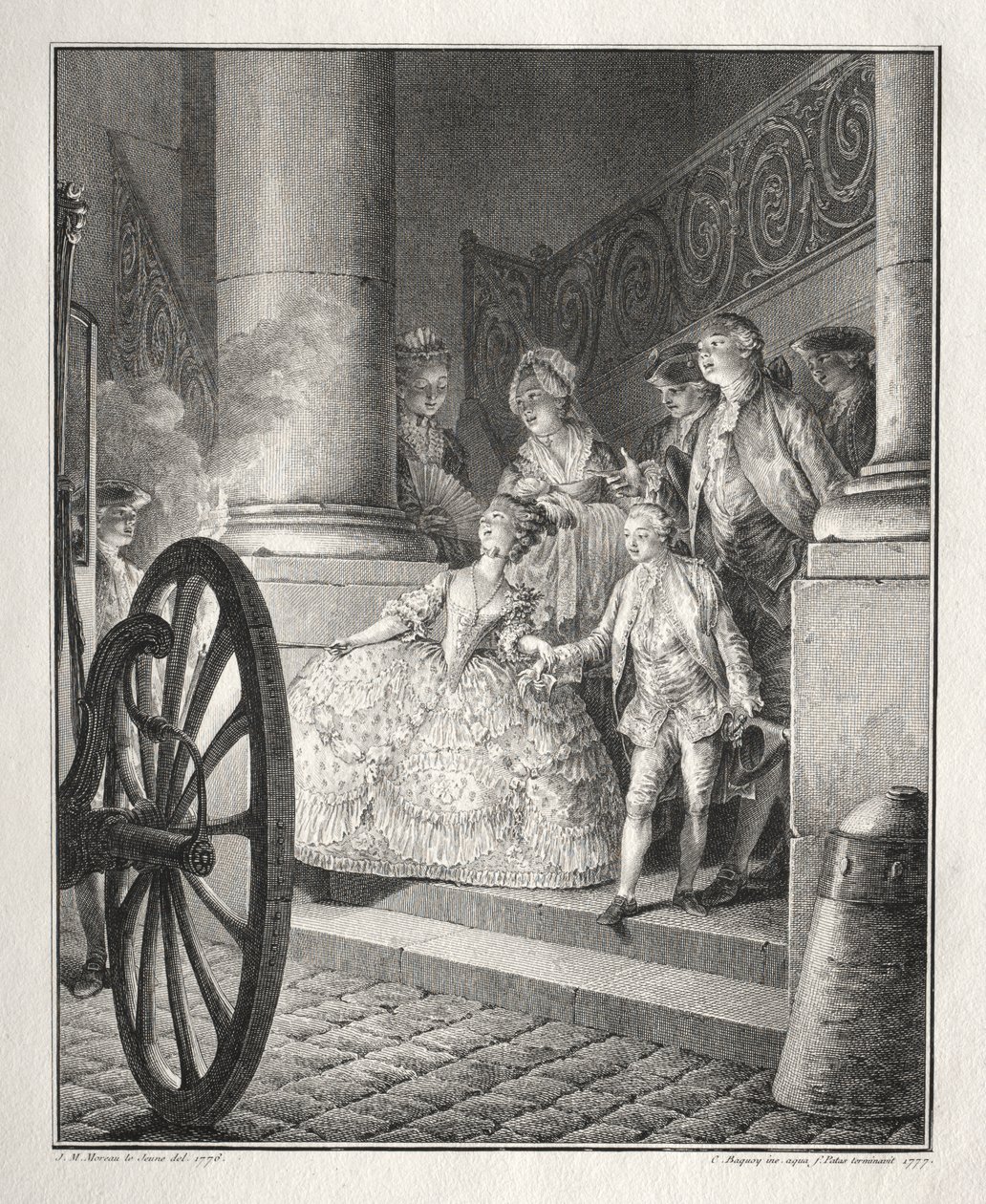 Rétif de la Bretonne: The Little Godparents by Jean Michel the Younger Moreau