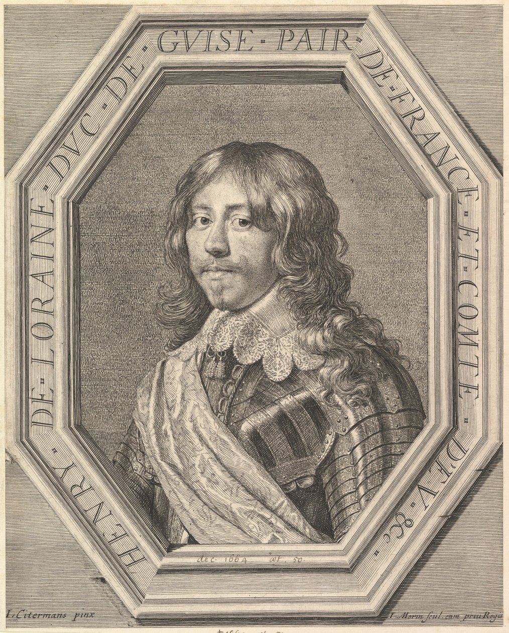 Henri II de Lorraine, Duke of Guise by Jean Morin