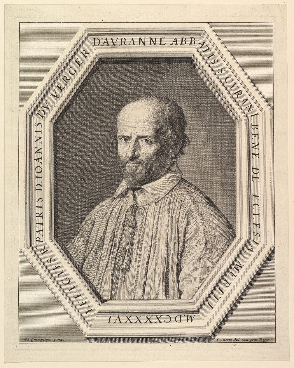 Jean Duvergier de Hauranne, Abbe de Saint-Cyran by Jean Morin