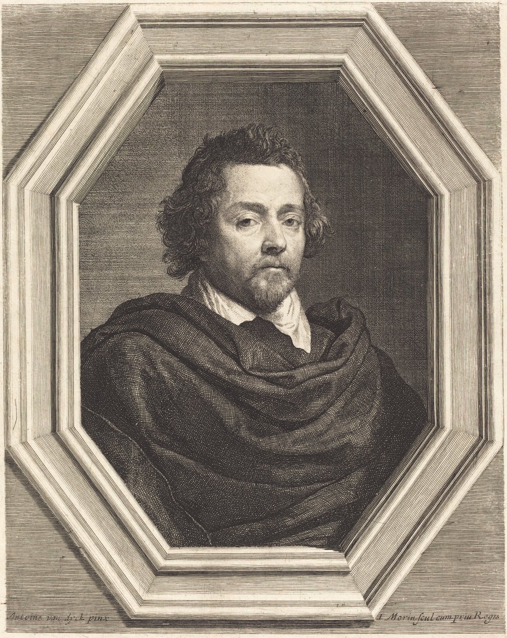 Nicolas Chrystin by Jean Morin, after Sir Anthony van Dyck