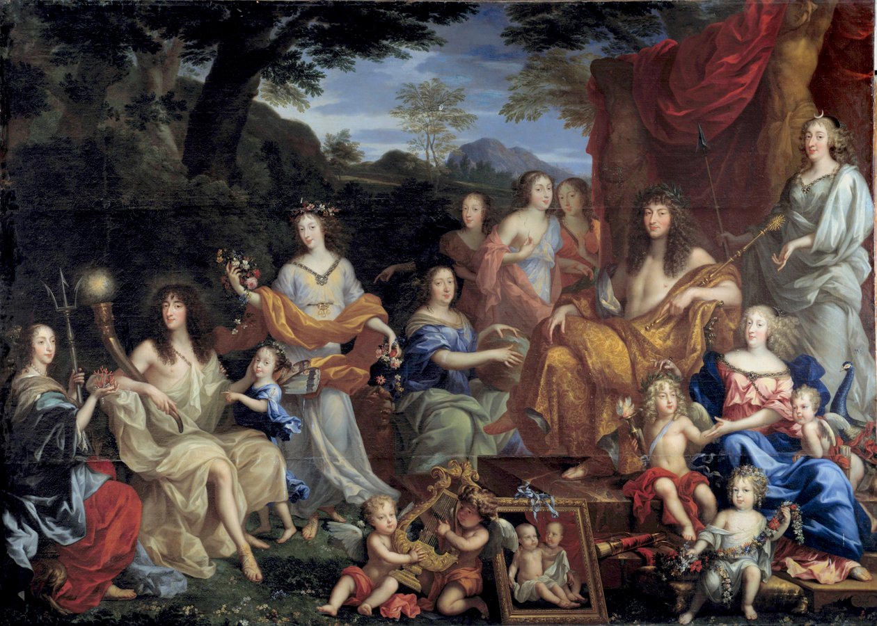King Louis XIV and His Family Disguised as Mythological Figures by Jean Nocret