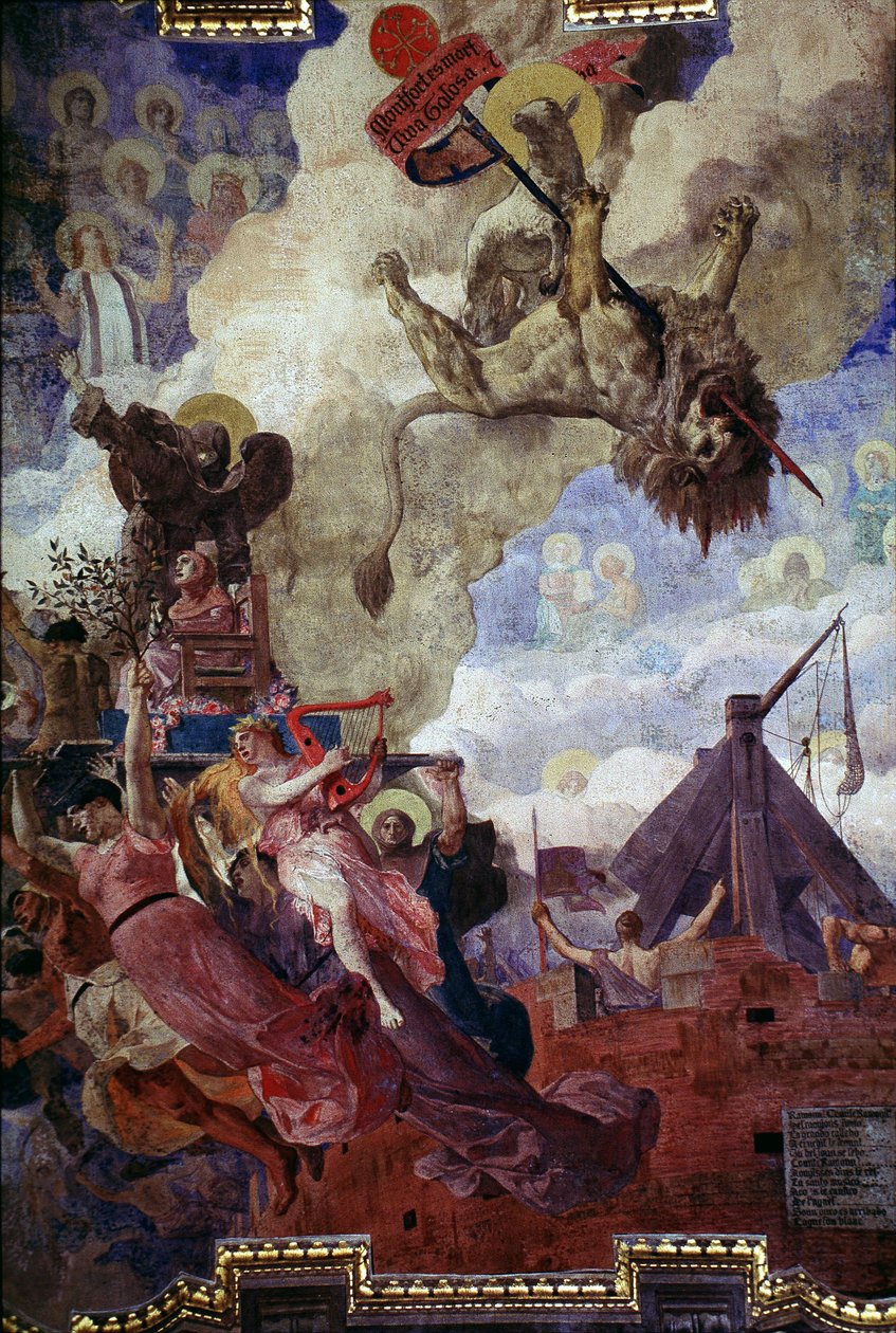 Allegory of the Death of Simon IV of Montfort by Jean Paul Laurens