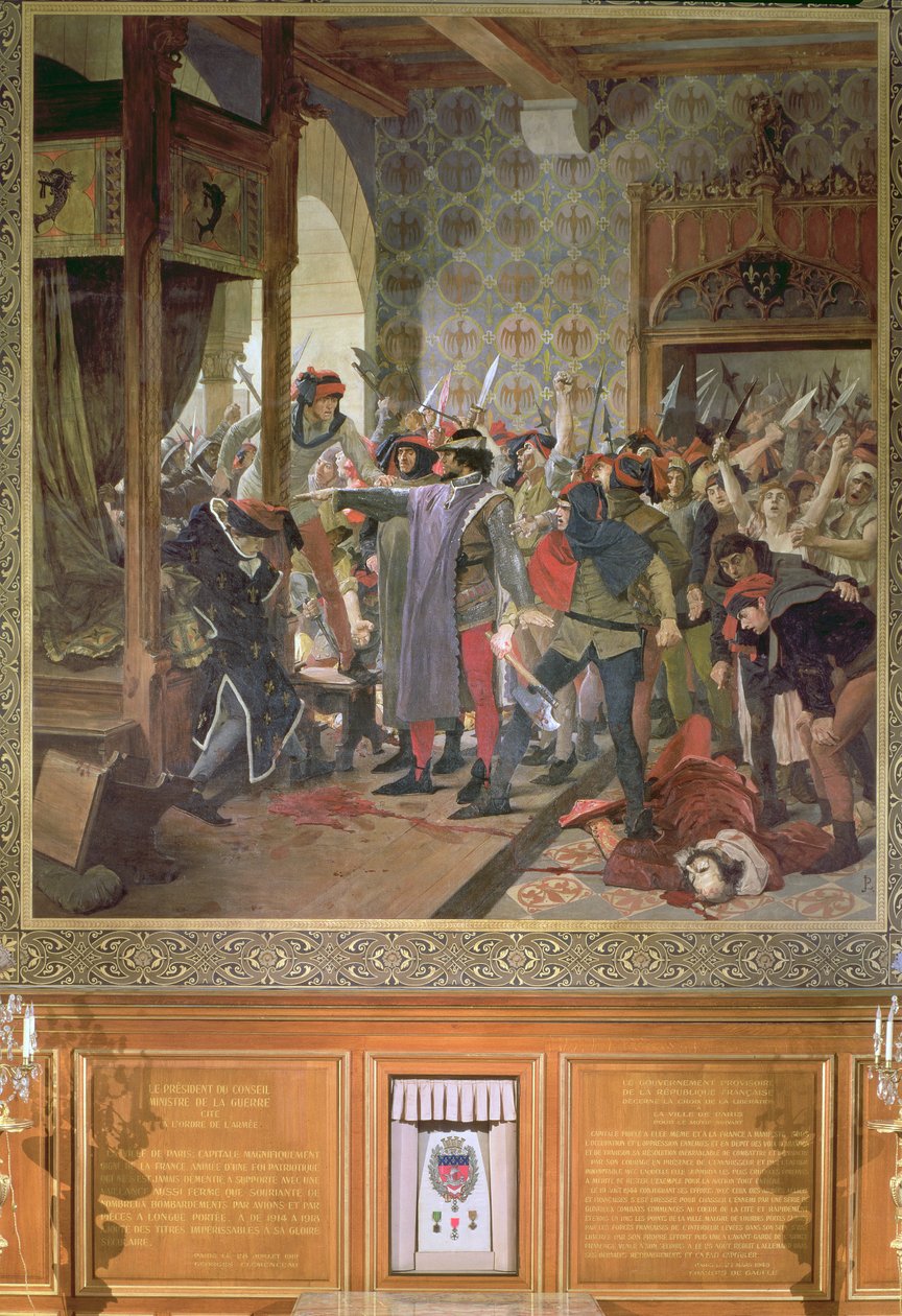 Etienne Marcel protecting the Dauphin from the Mob in 1358 by Jean Paul Laurens