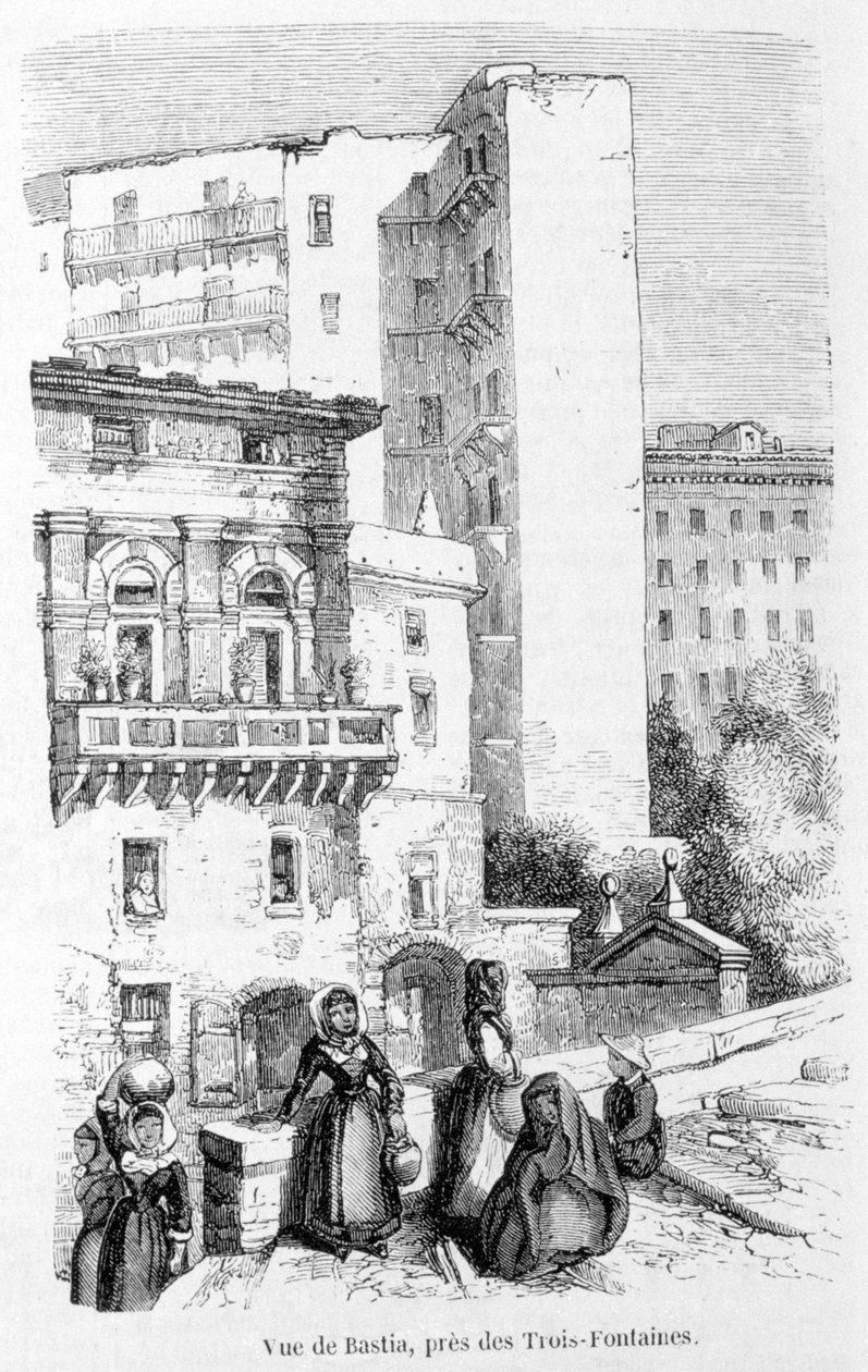 View of Bastia, Near the Trois-Fountains by Jean Paul Laurens