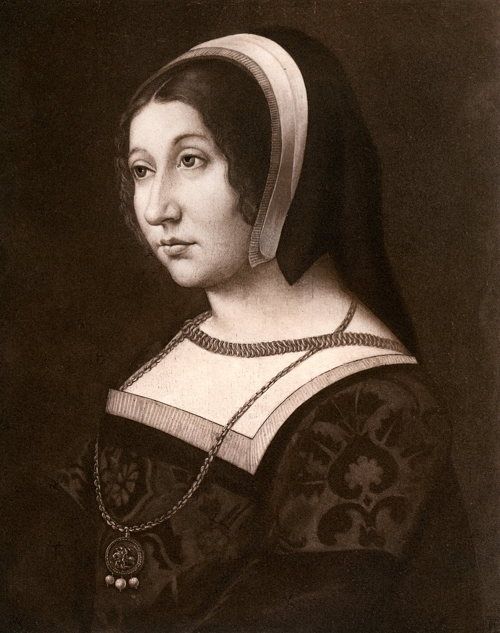 Unknown woman, formerly known as Margaret Tudor, c1520, 1902 by Jean Perreal