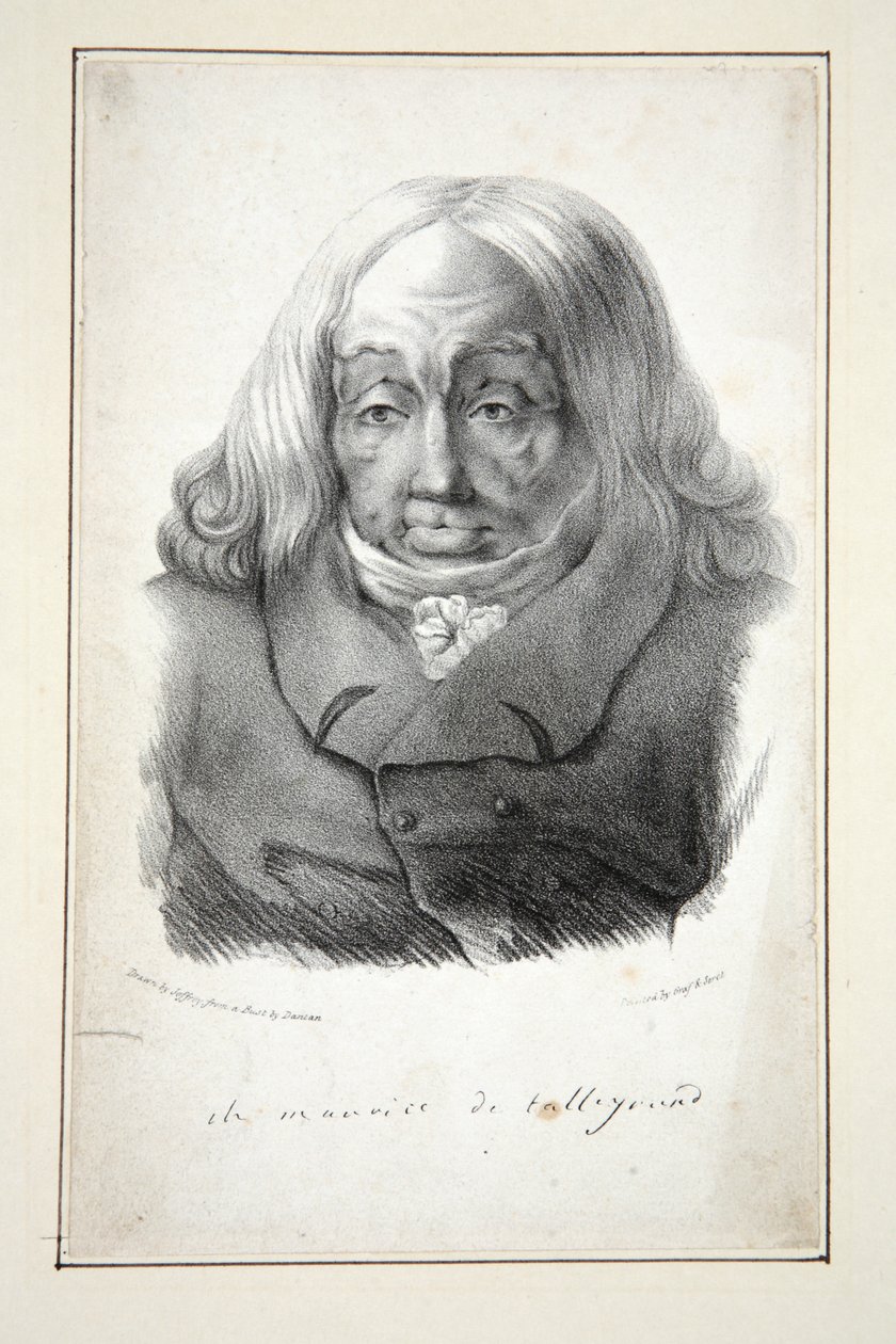 Portrait of Talleyrand, Aged 79 by Jean Pierre (after) Dantan