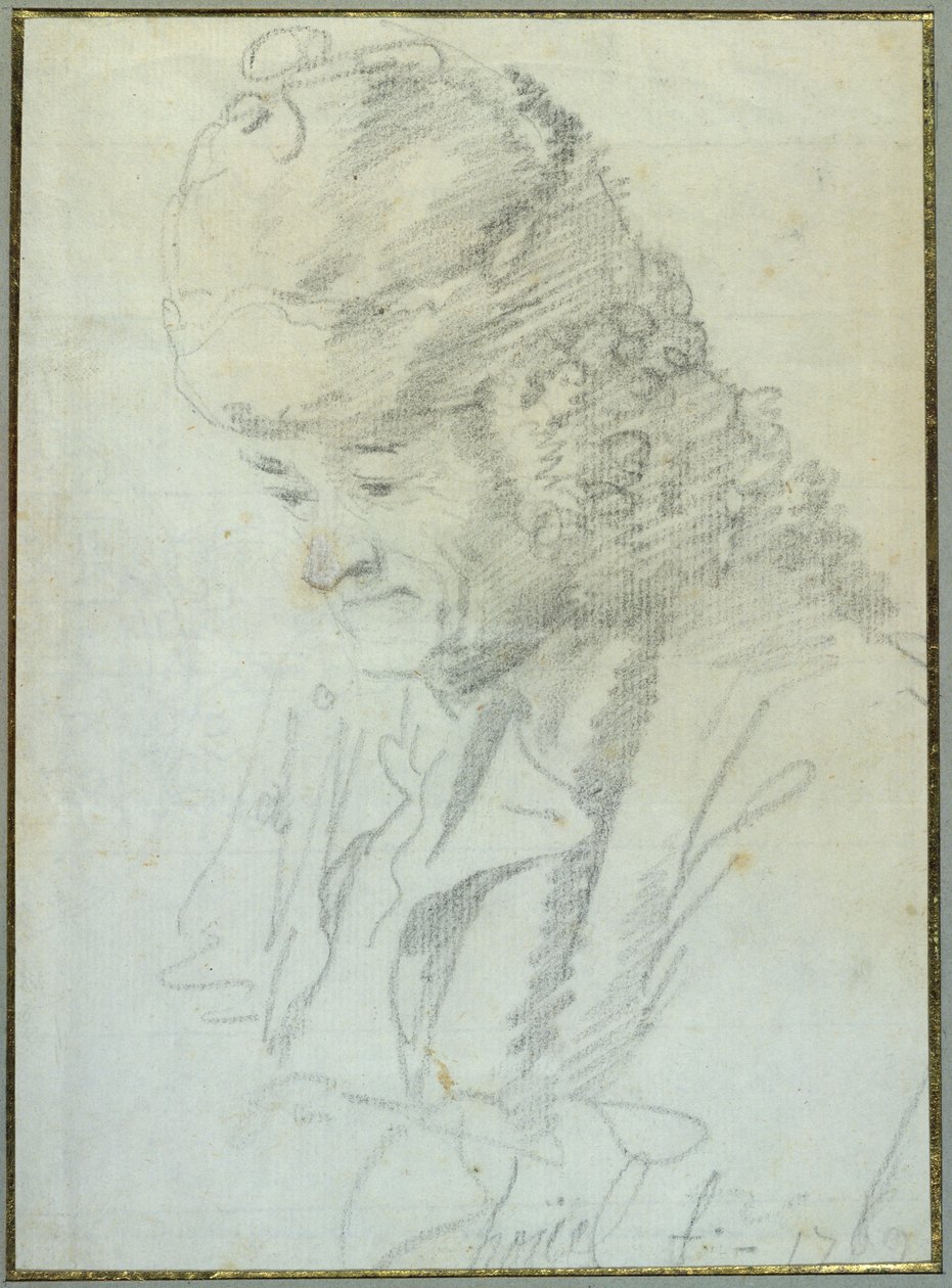 Voltaire in Old Age, 1769 by Jean Pierre Houel