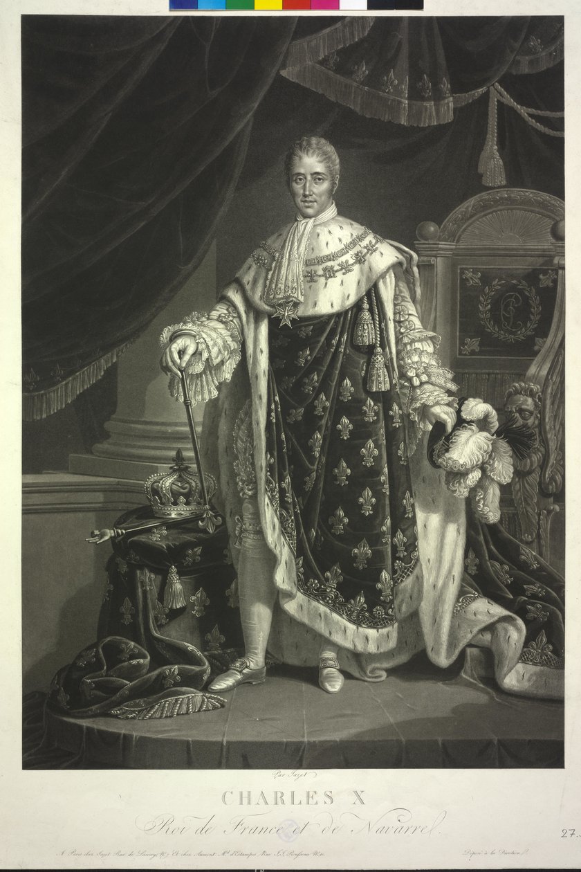 King Charles X of France by Jean Pierre Marie Jazet