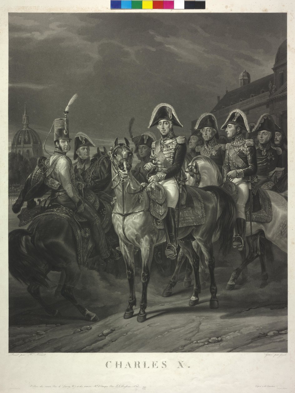 King of France Charles X by Jean Pierre Marie Jazet