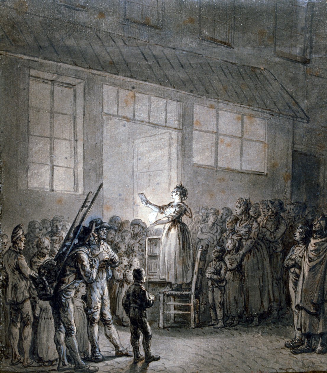 A Popular Singer by Jean Pierre Norblin de La Gourdaine